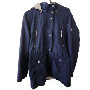 London Fog Navy Blue Jacket - Size Large